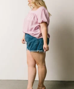 HAY Vacation Jennica Square Neck Top | Lilac