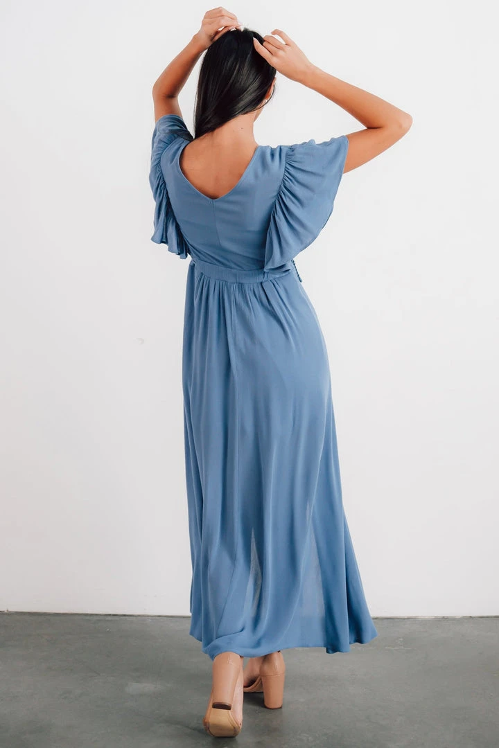BB Custom Dresses Jennifer Deep V Maxi Dress | Blue 11 BB Custom Dresses Jennifer Deep V Maxi Dress | Blue