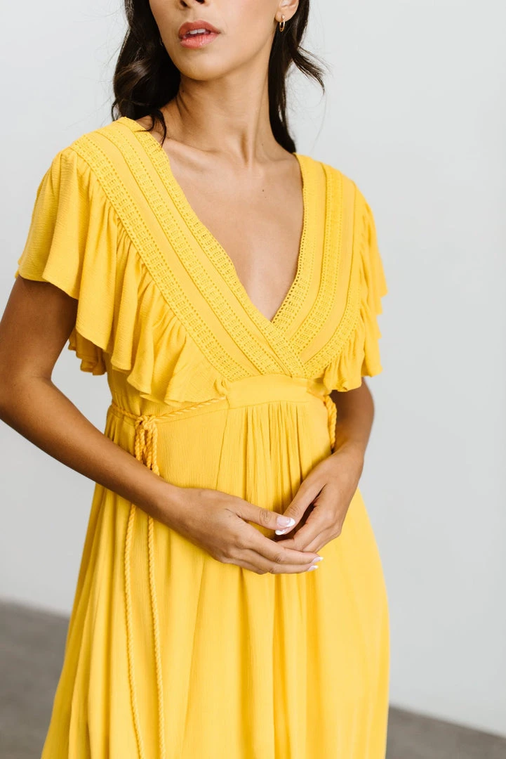 BB Custom Jennifer Deep V Maxi Dress | Mustard Dresses 2 BB Custom Jennifer Deep V Maxi Dress | Mustard Dresses