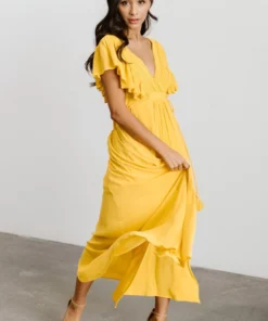 BB Custom Jennifer Deep V Maxi Dress | Mustard Dresses 12 BB Custom Jennifer Deep V Maxi Dress | Mustard Dresses