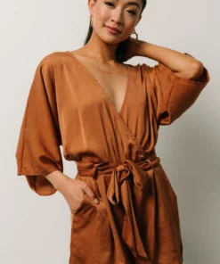 DD Boho Joan Romper | Camel