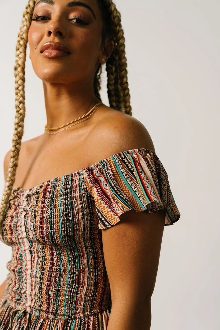 DD Journey Boho Stripe Maxi Dress | Mocha Print Dresses 2 DD Journey Boho Stripe Maxi Dress | Mocha Print Dresses