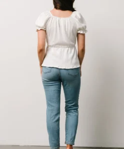 HAY Jules Smocked Top | Off White