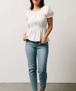 HAY Jules Smocked Top | Off White