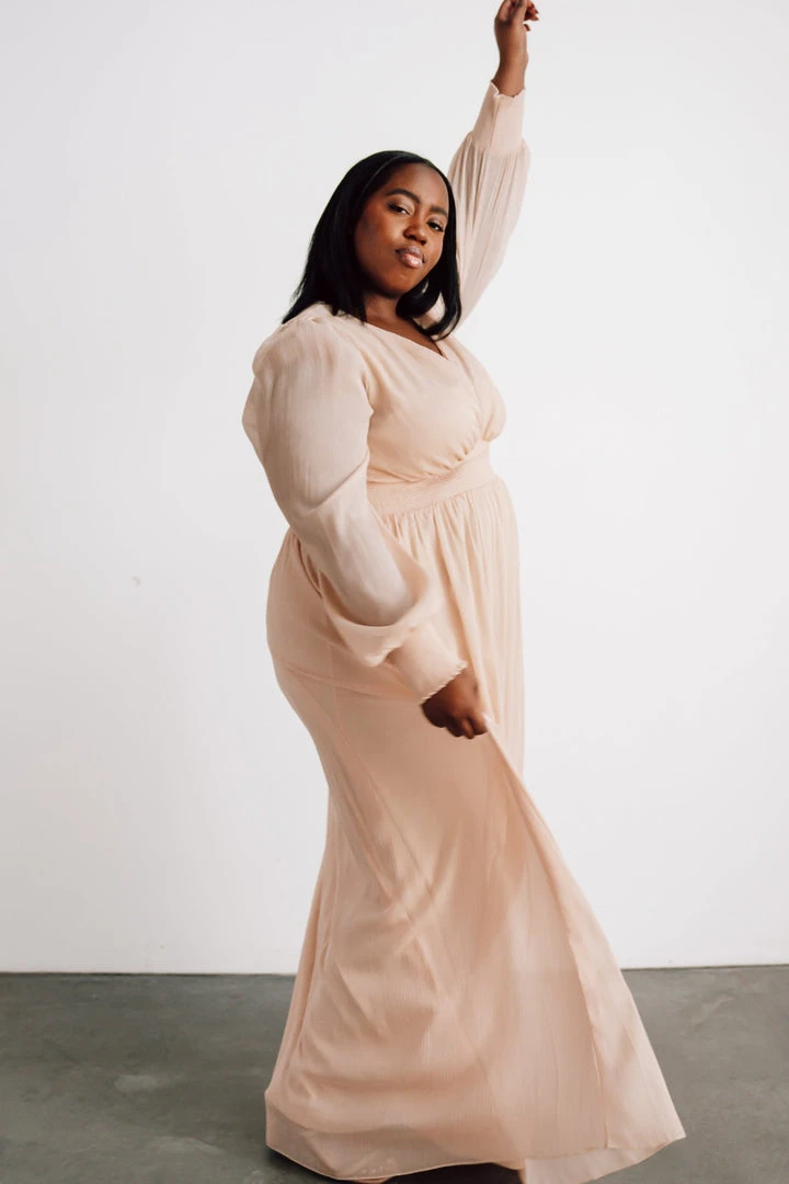 RR Juliette Shimmer Maxi Dress | Champagne 4 RR Juliette Shimmer Maxi Dress | Champagne