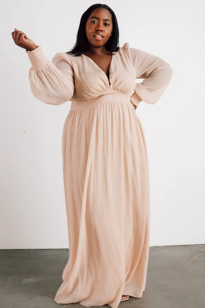 RR Juliette Shimmer Maxi Dress | Champagne 2 RR Juliette Shimmer Maxi Dress | Champagne