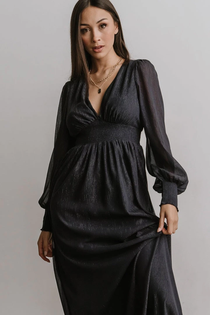 RR Dresses Juliette Shimmer Maxi Dress | Midnight 2 RR Dresses Juliette Shimmer Maxi Dress | Midnight