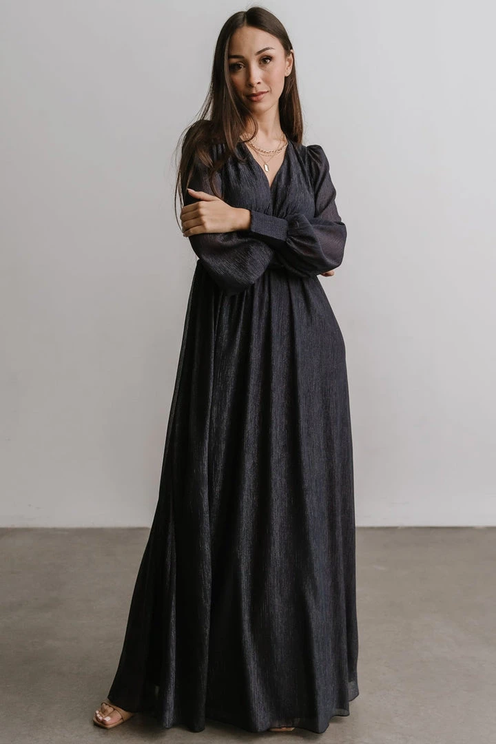 RR Dresses Juliette Shimmer Maxi Dress | Midnight 9 RR Dresses Juliette Shimmer Maxi Dress | Midnight