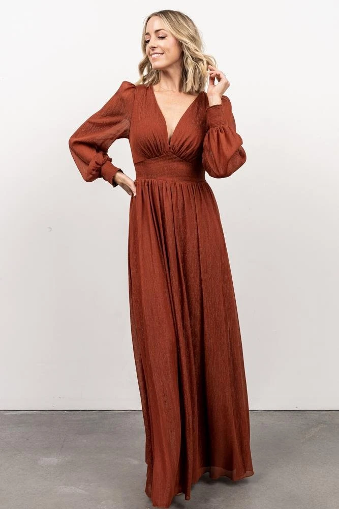 RR Juliette Shimmer Maxi Dress | Rust Dresses 10 RR Juliette Shimmer Maxi Dress | Rust Dresses