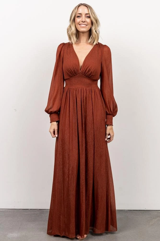 RR Juliette Shimmer Maxi Dress | Rust Dresses 8 RR Juliette Shimmer Maxi Dress | Rust Dresses