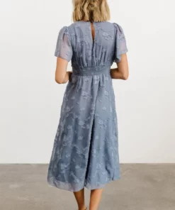RR June Smocked Midi Dress | Blue 8 RR June Smocked Midi Dress | Blue