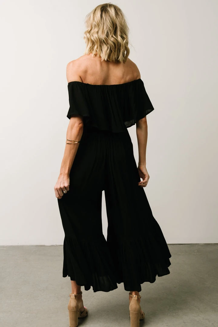 DD Karma Wide Leg Jumpsuit | Black 4 DD Karma Wide Leg Jumpsuit | Black