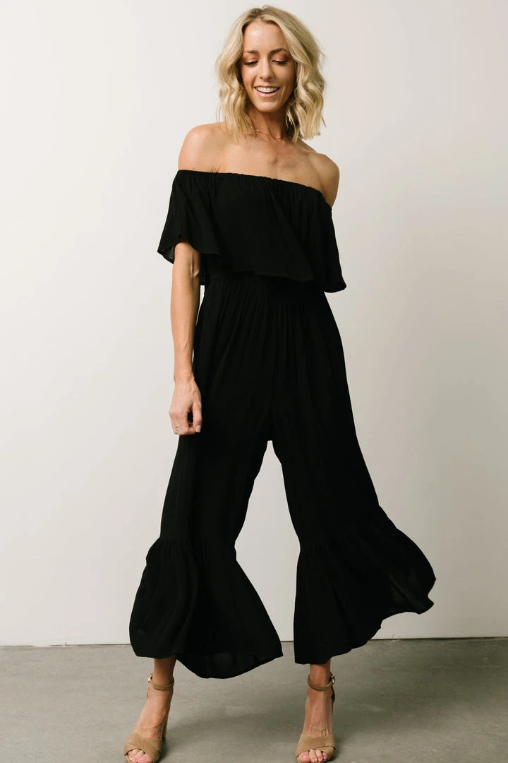 DD Karma Wide Leg Jumpsuit | Black 1 DD Karma Wide Leg Jumpsuit | Black
