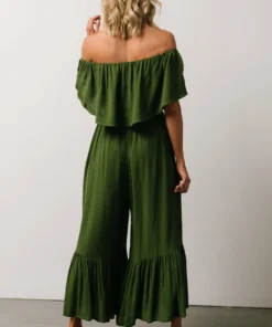 DD Karma Wide Leg Jumpsuit | Green 9 DD Karma Wide Leg Jumpsuit | Green