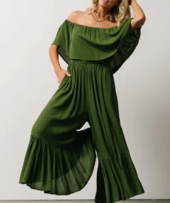 DD Karma Wide Leg Jumpsuit | Green