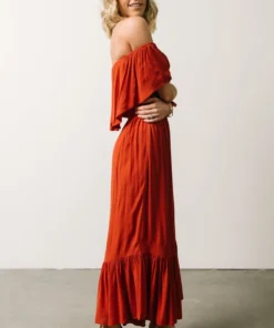 DD Karma Wide Leg Jumpsuit | Rust