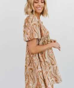 HAY Kate Print Mini Dress | Salmon Dresses