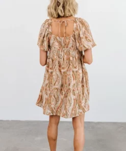 HAY Kate Print Mini Dress | Salmon Dresses