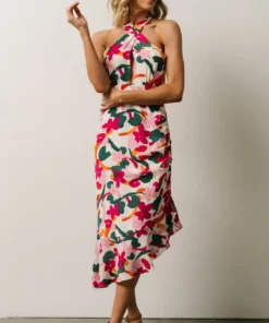 SL Kathy Midi Dress | Fuchsia Multi Floral 7 SL Kathy Midi Dress | Fuchsia Multi Floral