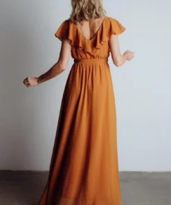 BB Custom Katya Ruffle Maxi Dress | Amber Dresses