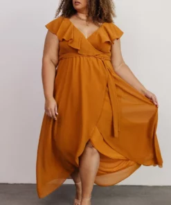 BB Custom Katya Ruffle Maxi Dress | Amber Dresses