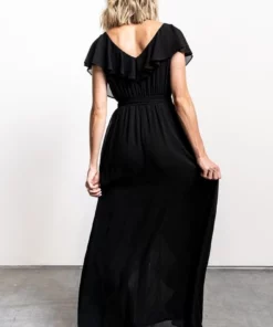 BB Custom Katya Ruffle Maxi Dress | Black 12 BB Custom Katya Ruffle Maxi Dress | Black