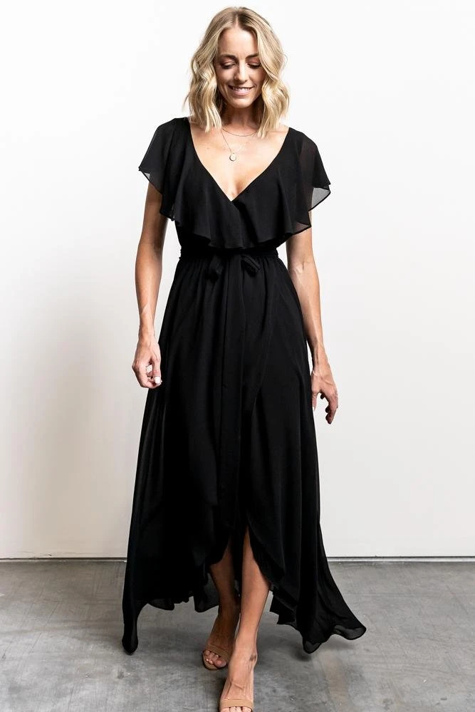 BB Custom Katya Ruffle Maxi Dress | Black 7 BB Custom Katya Ruffle Maxi Dress | Black