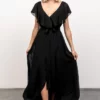 BB Custom Katya Ruffle Maxi Dress | Black