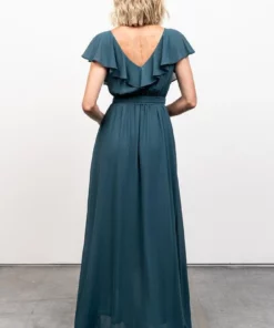 BB Custom Dresses Katya Ruffle Maxi Dress | Dusty Topaz 12 BB Custom Dresses Katya Ruffle Maxi Dress | Dusty Topaz