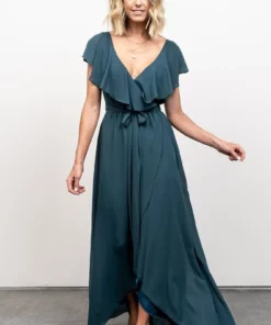 BB Custom Dresses Katya Ruffle Maxi Dress | Dusty Topaz 15 BB Custom Dresses Katya Ruffle Maxi Dress | Dusty Topaz