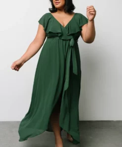 BB Custom Katya Ruffle Maxi Dress | Evergreen Dresses