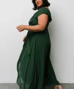 BB Custom Katya Ruffle Maxi Dress | Evergreen Dresses