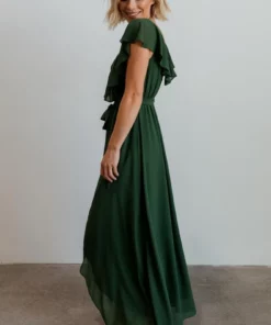 BB Custom Katya Ruffle Maxi Dress | Evergreen Dresses