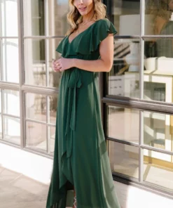 BB Custom Katya Ruffle Maxi Dress | Evergreen Dresses