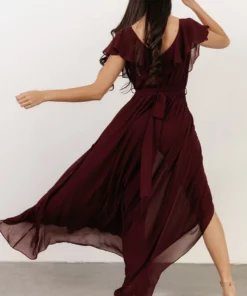 BB Custom Dresses Katya Ruffle Maxi Dress | Mulberry 21 BB Custom Dresses Katya Ruffle Maxi Dress | Mulberry