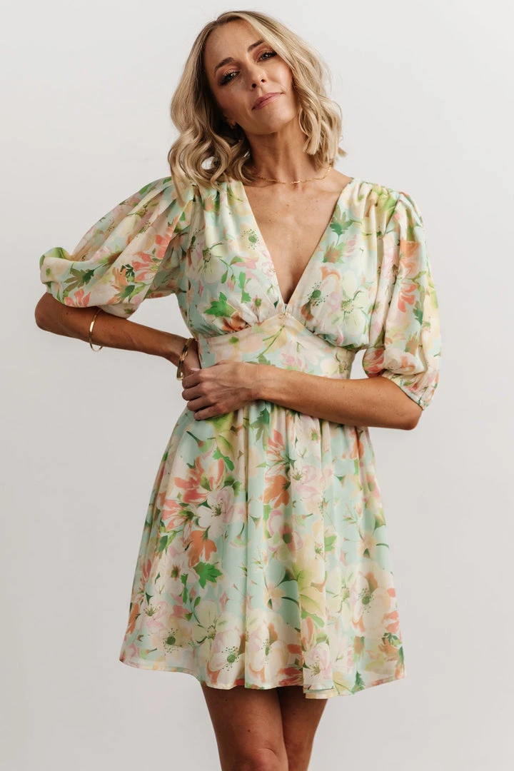 FT Keilani Short Dress | Multi Floral Dresses 1 FT Keilani Short Dress | Multi Floral Dresses