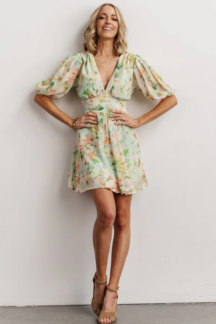 FT Keilani Short Dress | Multi Floral Dresses 9 FT Keilani Short Dress | Multi Floral Dresses