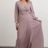 Soi Kelsey Wrap Dress | Dusty Lilac