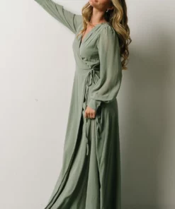 Soi Dresses Kelsey Wrap Dress | Dusty Sage 9 Soi Dresses Kelsey Wrap Dress | Dusty Sage