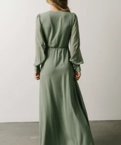 Soi Dresses Kelsey Wrap Dress | Dusty Sage 12 Soi Dresses Kelsey Wrap Dress | Dusty Sage