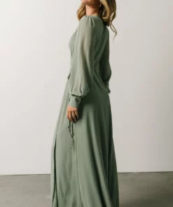 Soi Dresses Kelsey Wrap Dress | Dusty Sage 10 Soi Dresses Kelsey Wrap Dress | Dusty Sage
