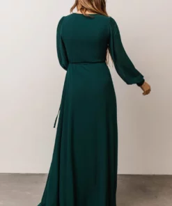 Soi Kelsey Wrap Dress | Emerald 9 Soi Kelsey Wrap Dress | Emerald