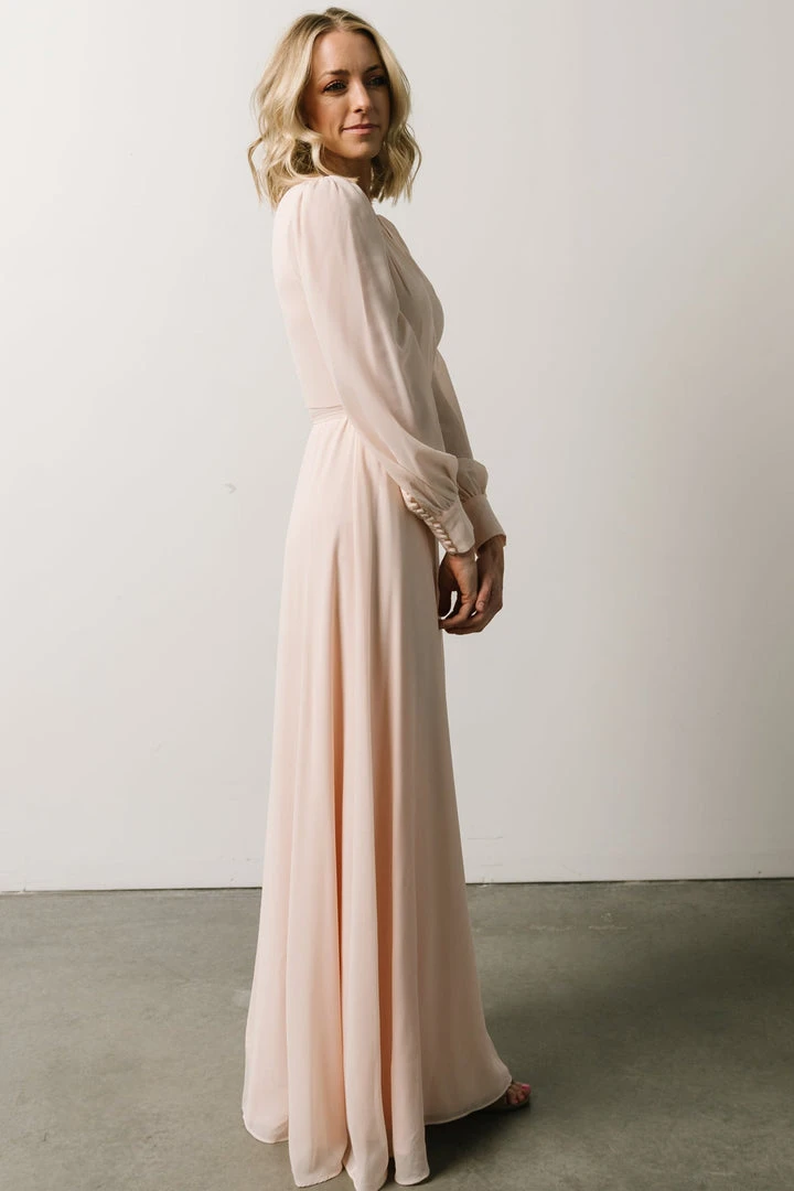 Soi Dresses Kelsey Wrap Dress | Light Peach 6 Soi Dresses Kelsey Wrap Dress | Light Peach