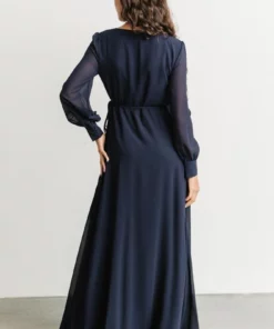 Soi Kelsey Wrap Dress | Navy Dresses