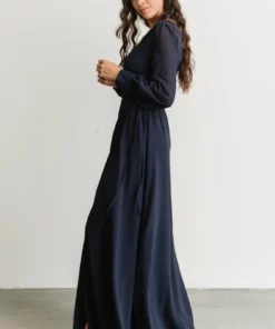 Soi Kelsey Wrap Dress | Navy Dresses