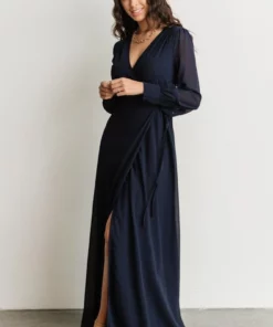 Soi Kelsey Wrap Dress | Navy Dresses