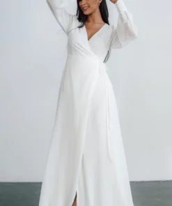 Soi Kelsey Wrap Dress | Off White Dresses