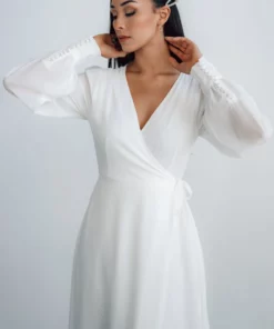 Soi Kelsey Wrap Dress | Off White Dresses