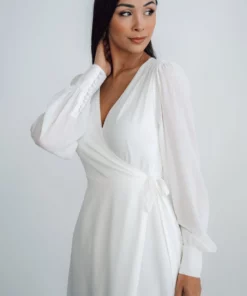 Soi Kelsey Wrap Dress | Off White Dresses