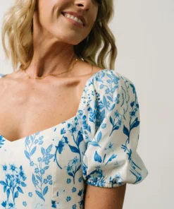 SL Kenna Midi Dress | Blue Floral Print 13 SL Kenna Midi Dress | Blue Floral Print